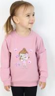 Breeze Kız Çocuk Sweatshirt Havalı Kız Baskılı 1.5-5 Yaş, Gülkurusu