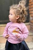 Breeze Kız Çocuk Sweatshirt Sevimli Ceylan Taçlı Ceylancık Baskılı 1.5-5 Yaş, Lila