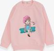 Breeze Kız Çocuk Sweatshirt Sevimli Kız Baskılı 1.5-5 Yaş, Pudra