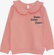 Breeze Kız Çocuk Sweatshirt Bebe Yaka 1.5-5 Yaş, Somon