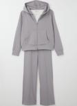 Breeze Kız Çocuk 3 Lü Pantolonlu Takım Kapüşonlu 9-14 Yaş, Gri