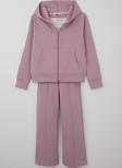 Breeze Kız Çocuk 3 Lü Pantolonlu Takım Kapüşonlu 9-14 Yaş, Lila
