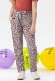 Breeze Kız Çocuk Tayt Pantolon Fiyonklu Çiçekli 1.5-5 Yaş, Ekru