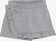 Breeze Kız Çocuk Şort Etek Fiyonklu Fırfırlı 1.5-5 Yaş, Gri Melanj