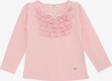 Breeze Kız Çocuk Uzun Kollu Tişört Güpürlü Fiyonklu 3-8 Yaş, Pembe