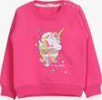 Breeze Kız Çocuk Sweatshirt Baskılı Pullu Unicorn 2-6 Yaş, Pembe