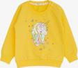 Breeze Kız Çocuk Sweatshirt Baskılı Pullu Unicorn 2-6 Yaş, Sarı