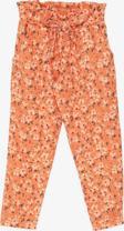 Breeze Kız Çocuk Tayt Pantolon Fiyonklu Çiçekli 1.5-5 Yaş, Turuncu