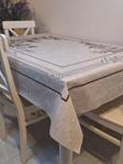 Başak Ev Tekstili Dora Pano Elyaf Tabanlı Pvc Muşamba - Desenli Silinebilir 120 X 155 Hazır Masa Örtüsü
