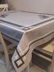 Başak Ev Tekstili Dora Pano Elyaf Tabanlı Pvc Muşamba - Desenli Silinebilir 120 X 140 Hazır Masa Örtüsü