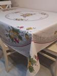 Başak Ev Tekstili Dora Pano Elyaf Tabanlı Pvc Muşamba - Desenli Silinebilir 140 X 140 Hazır Masa Örtüsü