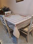 Başak Ev Tekstili Dora Pano Elyaf Tabanlı Pvc Muşamba - Desenli Silinebilir 120 X 155 Hazır Masa Örtüsü