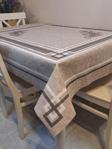 Başak Ev Tekstili Dora Pano Elyaf Tabanlı Pvc Muşamba - Desenli Silinebilir 120 X 140 Hazır Masa Örtüsü
