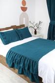 Cotton Maison Poli Yatak Runner Takımı Fırfırlı 80X220 Cm