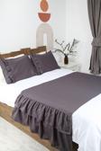 Cotton Maison Poli Yatak Runner Takımı Fırfırlı 80X280 Cm