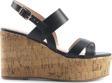 Nine West Monsa 5Fx Siyah Kadın Dolgu Topuk Sandalet