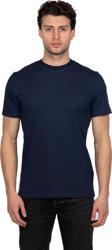 Jsco Hscstore Erkek Bisiklet Yakalı Basic İndigo Tişört - 8402