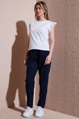 Fashion Friends Comfort Fit Yüksek Bel Düz Paça Pantolon Pantolon 25Y0477K1