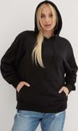 Fashion Friends Kapüşonlu Kanguru Cepli Sweat Siyah