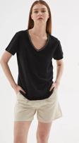 Fashion Friends Siyah Kadın T-Shirt 25Y0478K1