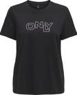 Only Onllotta S/S Tee Cs Jrs Kadın Siyah T-Shirt - 15339251