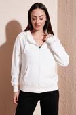 Fashion Friends Regular Fit Fermuarlı Kapüşonlu Sweat Sweat 23K0852K1
