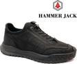 Hammer Jack 102-24805-M Henley Hakiki Deri Casual Erkek Ayakkabı Siyah