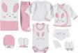 Mdrandy 10 Lu Kulaklı Rabbit Lüx Set Zıbın Seti Hastane Çıkışı %100 Pamuklu