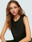 Yazlık Kolsuz Crop Bluz Rahat Günlük Polyester Dokuma Kumaş Ve Şık Özel Tasarım