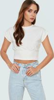 Bisiklet Yaka Kolsuz Örme Bluz Crop Fit Yazlık Günlük Zarifane Tasarım Dayanıklı Malzeme