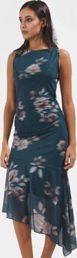 Asimetrik Midi Bodycon Elbise Örme Polyester Yazlık Günlük Dayanıklı Malzeme Premium Kalite