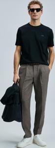 Lufian Erkek Bran Modern Grafik T-Shirt 111020262 Siyah