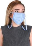Gümüş İyonlu Boyundan Askılı Yıkanabilir Düz Renkli Maske