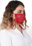 Gümüş İyonlu Boyundan Askılı Yıkanabilir Taşlı Maske K-5