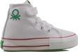 Benetton Beyaz Unisex Bebe Boğazlı Sneaker BN 30817