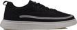 M2S Siyah Giza Lastikli Erkek Sneaker