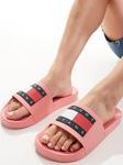 Tommy Jeans Flag Pool Women's Slide ESS Pink Kadın Plaj Terliği Pembe