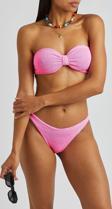 Straplez Dokulu kumaş Bikini Takım