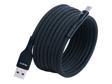 4Berry BMUC-03 Siyah Manyetik USB-A›C Kablo – 2 m, Süper Hızlı Şarj