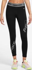 Nike Pro Dri Fit Grafik Mid Rise 7/8 Lenght Tight Kadın Antrenman Taytı Siyah