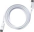ECO-CC Beyaz USB-C-C Örgülü Kablo – 2 m, 60 W Hızlı Şarj