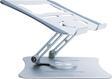 G68G Gri Notebook Standı – Metal, 360° Döner, Yükseklik & Açı Ayarlı Ergonomi