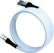 KS-AC01 Beyaz Manyetik USB-C-USB-A Kablo – 1 m, Süper Hızlı Şarj
