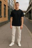 Regular Kalıp Kadın - Erkek Unisex Basic Tişört Siyah
