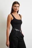 Askılı Basic Top Siyah