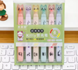 6'lı Ultra Soft Pastel Renkler Fosforlu Kalem Oecac Qj-0924A