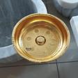 Altın Kaplama Osmanlı Hamam Tası - Pirinç