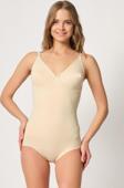 Emay Düz / Desensiz Ince Askı Kadın Body / Bodysuit Korse 2821