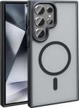 Samsung Galaxy S25 Ultra Uyumlu Kamera Korumalı Magsafe Wireless Şarj Özellikli Mat Silikon Kapak