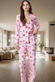 Yılbaşı Temalı Pamuklu Pijama Takımı Rahatlık ve Şıklık Bir Arada Premium Kalite Şık Görünüm